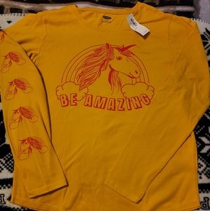 Old Navy Long Sleeve Graphic Tee Size 14